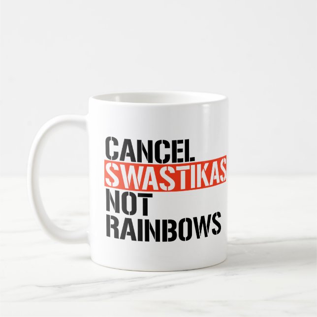 Abbruchfaschist nicht Rainbows Kaffeetasse (Links)