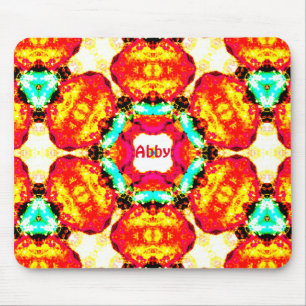 ABBY ~ Abstraktes Muster ~ Personalisiert Mousepad