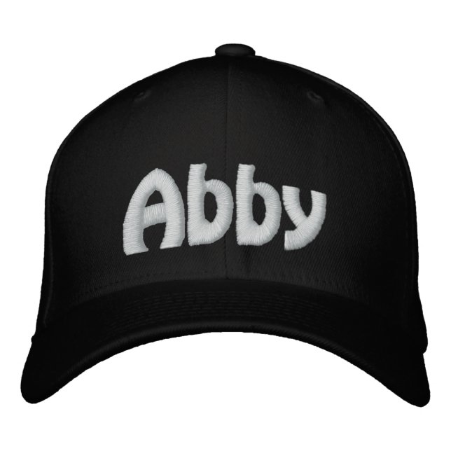 Abby Bestickte Baseballkappe (Vorderseite)