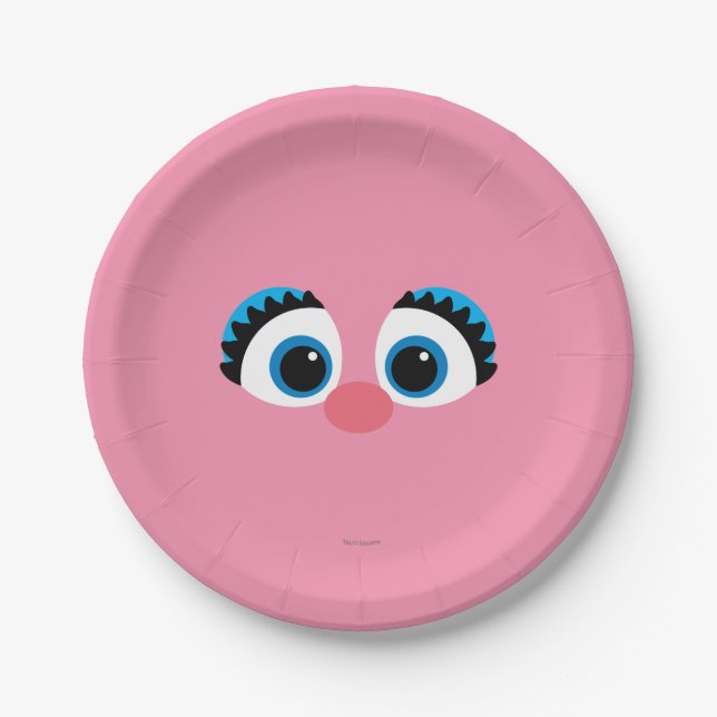Abby Cadabby Big Face Pappteller (Vorderseite)
