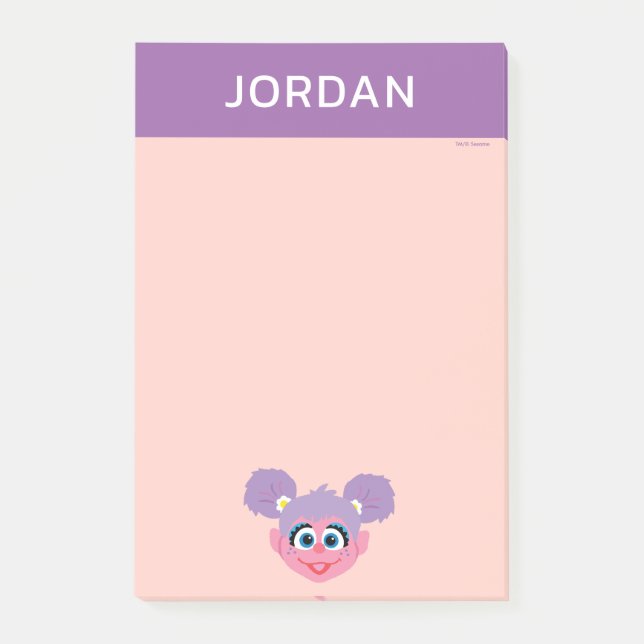 Abby Cadabby | BLUME | Name hinzufügen Post-it Klebezettel (Vorderseite)