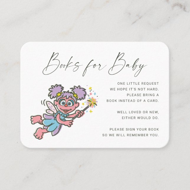 Abby Cadabby Buchanfrage Beilage Platzkarte (Vorderseite)