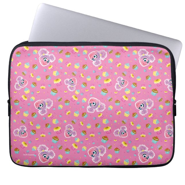 Abby Cadabby Cupcake-Party-Muster Laptopschutzhülle (Vorderseite)