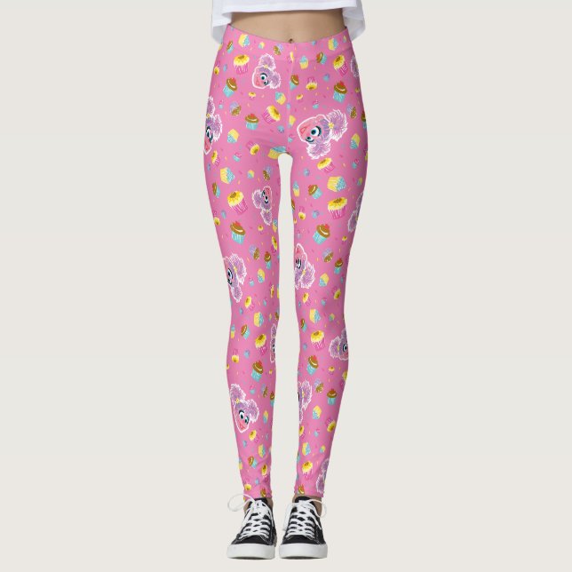Abby Cadabby Cupcake Party Pattern Leggings (Vorderseite)