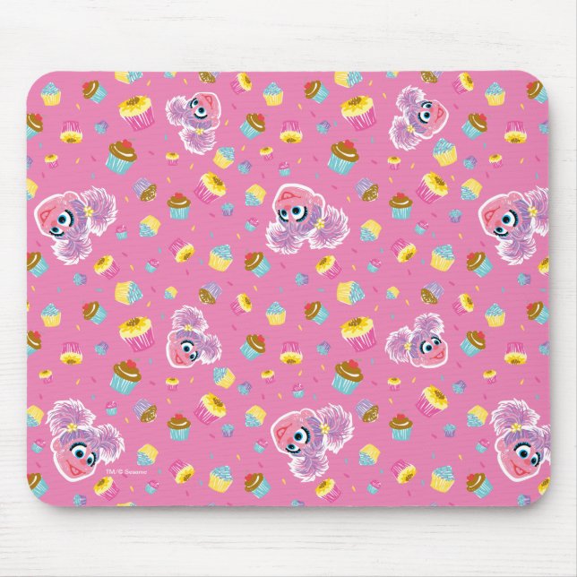 Abby Cadabby Cupcake Party Pattern Mousepad (Vorne)