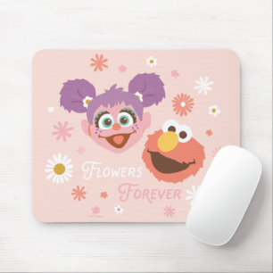 Abby Cadabby & Elmo   Blume für immer Mousepad