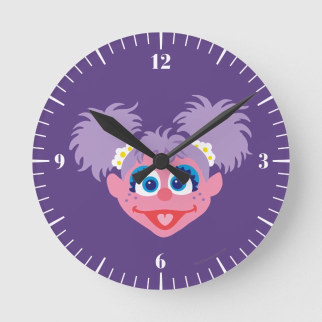Abby Cadabby Face Runde Wanduhr (Vorderseite)