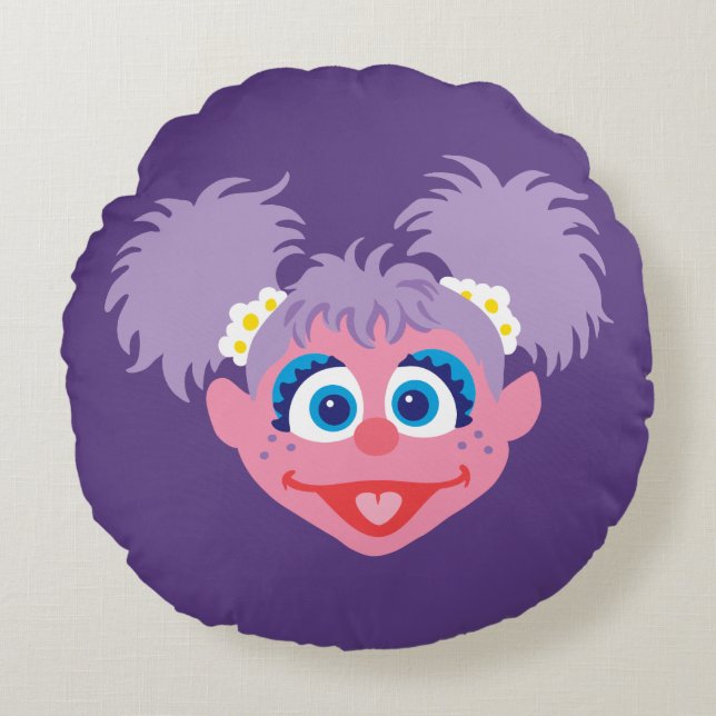 Abby Cadabby Face Rundes Kissen (Vorderseite)