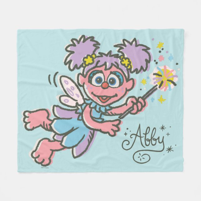 Abby Cadabby fliegt Fleecedecke (Vorderseite (Horizontal))
