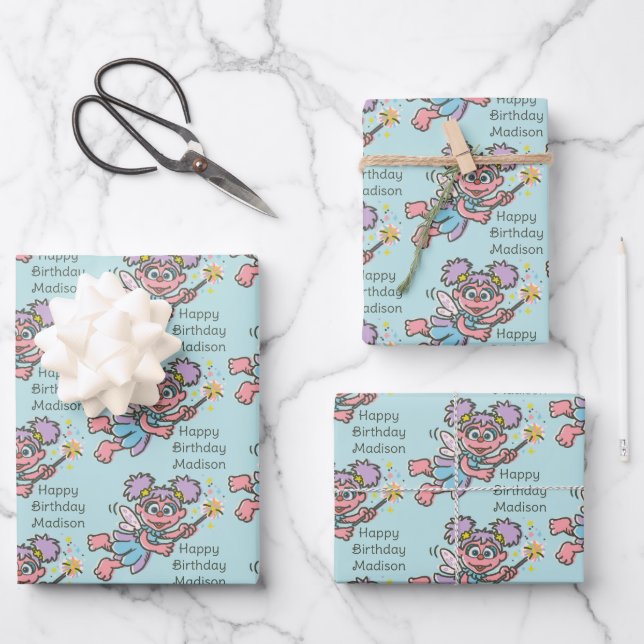 Abby Cadabby fliegt Geschenkpapier Set (Vorderseite)