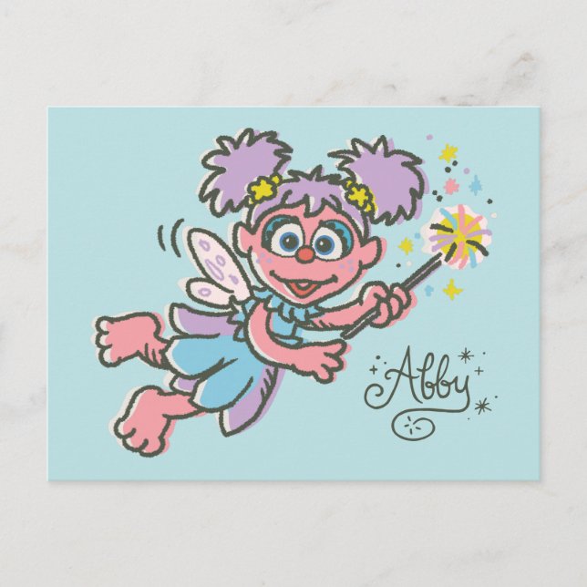 Abby Cadabby fliegt Postkarte (Vorderseite)