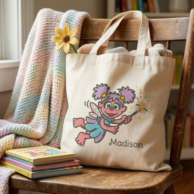 Abby Cadabby fliegt Tragetasche (Generated image of tote bag on chair)