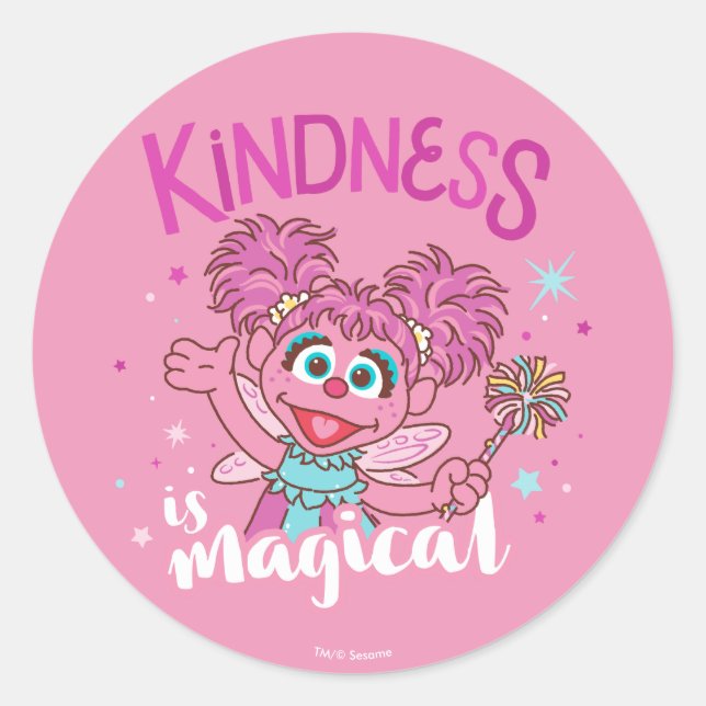 Abby Cadabby - Kindness ist magisch Runder Aufkleber (Vorderseite)