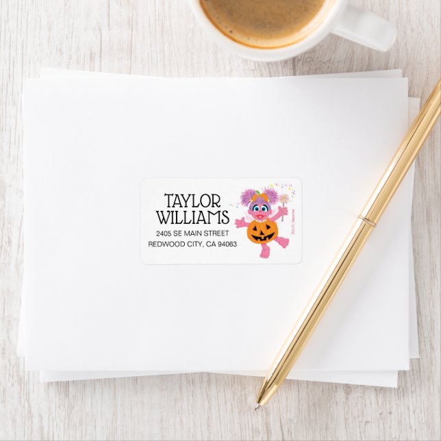 Abby Cadabby | Niedlich als Pumpkin Adressaufkleber (Insitu)