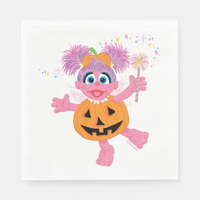Abby Cadabby | Niedlich als Pumpkin Serviette (Vorderseite)