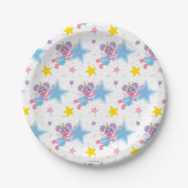 Abby Cadabby Party Star Pattern Pappteller