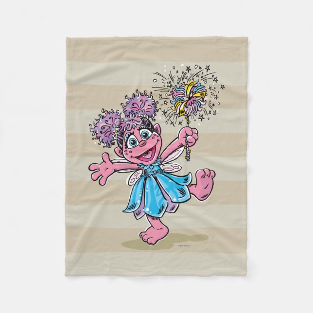Abby Cadabby Retro Art Fleecedecke (Vorderseite)