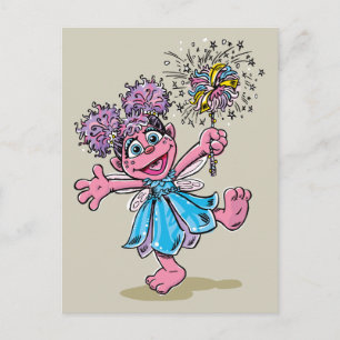 Abby Cadabby Retro-Kunst Postkarte