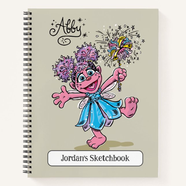 Abby Cadabby Retro Zeichnend Kunst Notizbuch (Vorderseite)