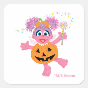 Abby Cadabby   Süß wie ein Kürbis Quadratischer Aufkleber