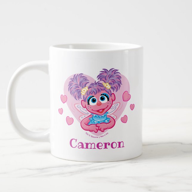 Abby Cadabby Valentine Hearts Graphic Jumbo-Tasse (Links)