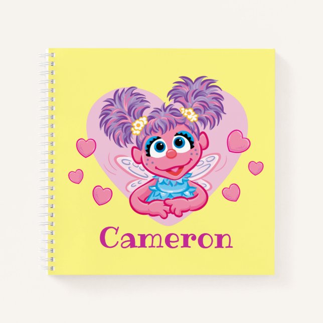 Abby Cadabby Valentine Hearts Graphic Notizbuch (Vorderseite)