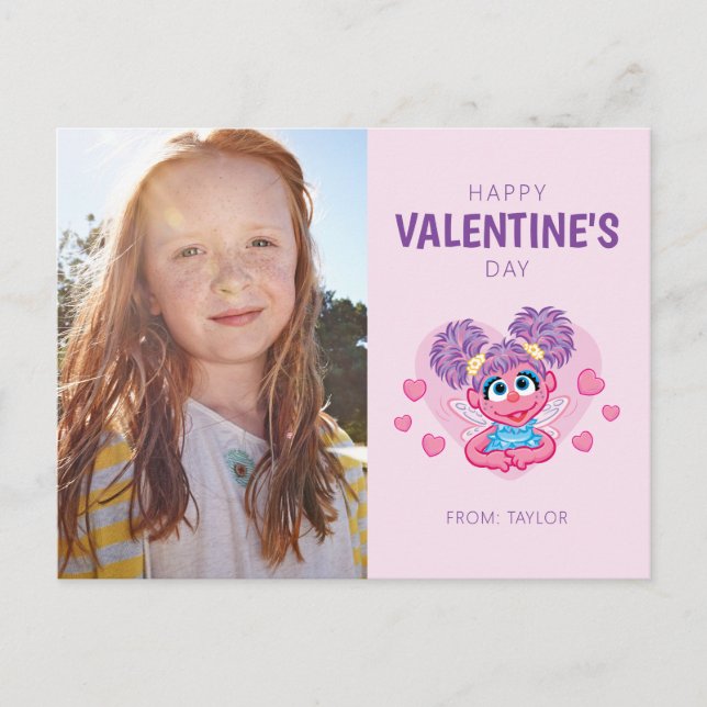 Abby Cadabby Valentine Hearts Graphic Postkarte (Vorderseite)