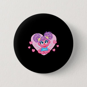 Abby Cadabby Valentinstag-Herzen Grafik T-Shirt Button