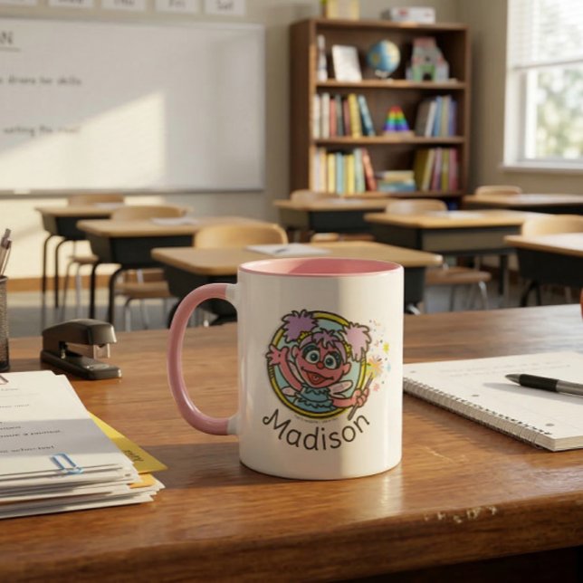 Abby Cadabby Vintage Tasse (Generated image of mug on desk)