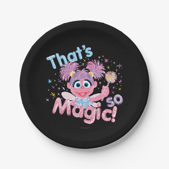 Abby Cadabby Wand Pappteller (Vorderseite)