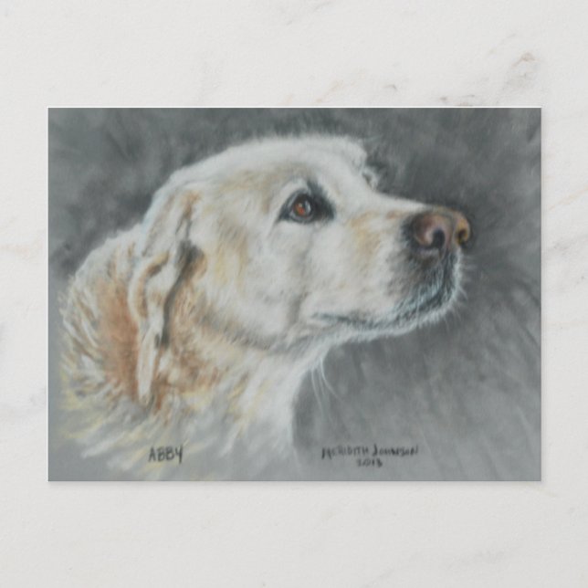Abby, ein wahrer Freund. Postkarte (Vorderseite)