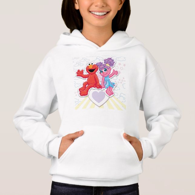Abby & Elmo Grafik Hoodie (Vorderseite)