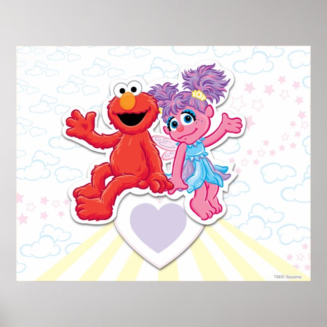 Abby & Elmo Graphic Poster (Vorne)