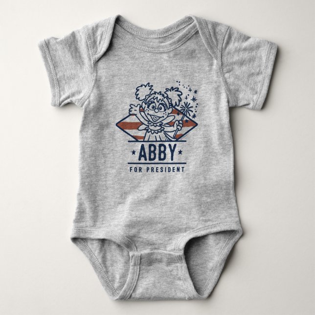 Abby für Präsident Baby Strampler (Vorderseite)