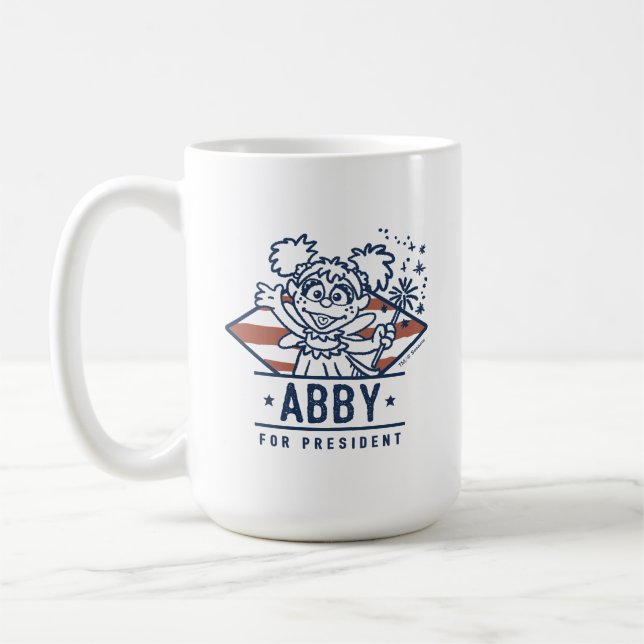 Abby für Präsident Kaffeetasse (Links)