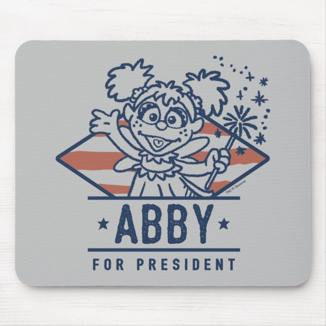 Abby für Präsident Mousepad (Vorne)
