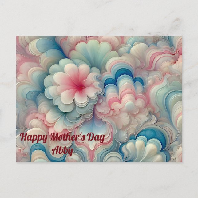 ABBY ~ MUTTER's Day ~ Sweet pastel ~ Postkarte (Vorderseite)