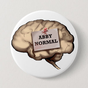 Abby Normal-Gehirn Button