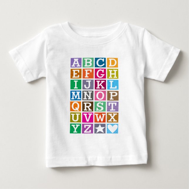ABC Alphabet Baby T-shirt (Vorderseite)