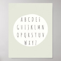 ABC-Alphabet-Buchstaben Poster & Prints