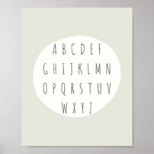ABC-Alphabet-Buchstaben Poster & Prints