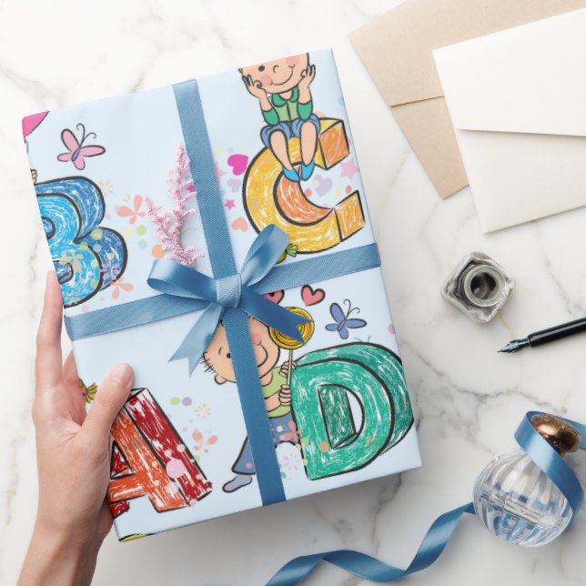 ABC Alphabet Children Geschenkpapier (Schenken)