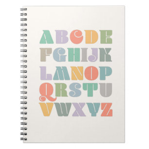 ABC Alphabet Modern Notizblock
