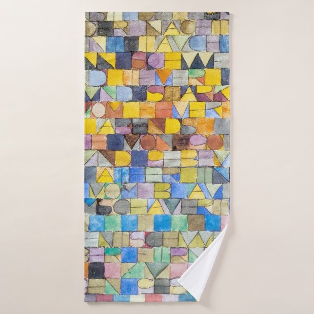 ABC (Alphabet), Paul Klee Badehandtuch (Badehandtuch)