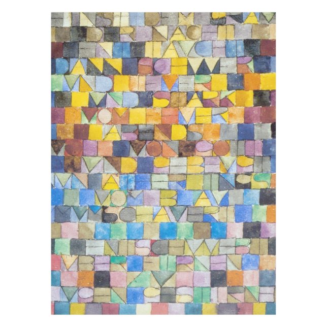 ABC (Alphabet), Paul Klee Tischdecke (Vorderseite)