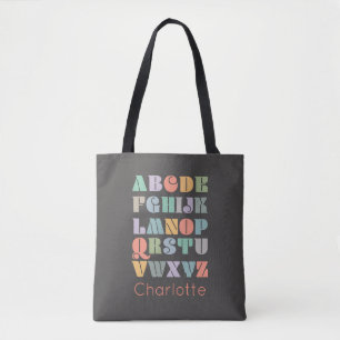 ABC Alphabet Personalisiert Name Tote Bag