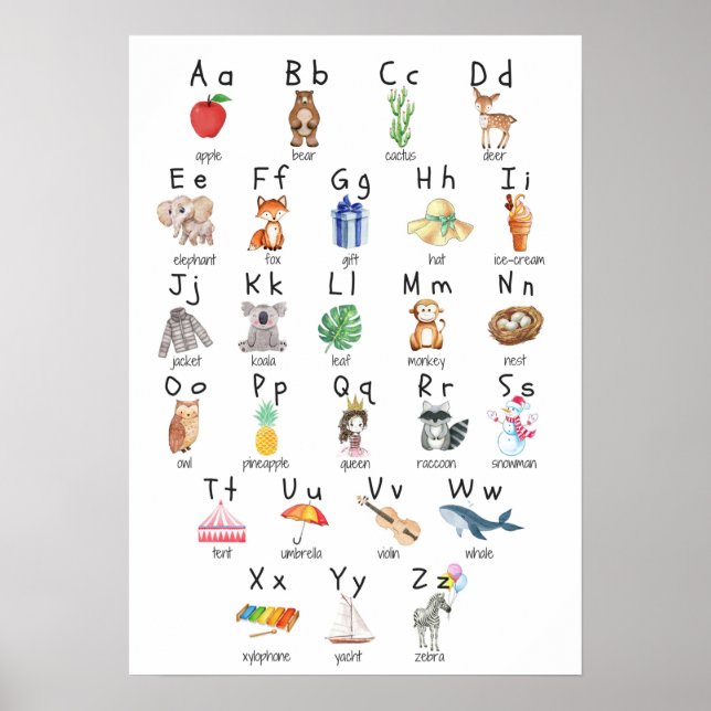 ABC Alphabet Poster Kids (Vorne)