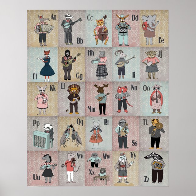 ABC Animal Alphabet Band Poster (Vorne)