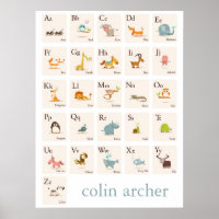 ABC Animal Kinderzimmer Print