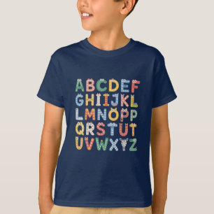 ABC Animals Alphabet Kindergarten Lehrer T-Shirt